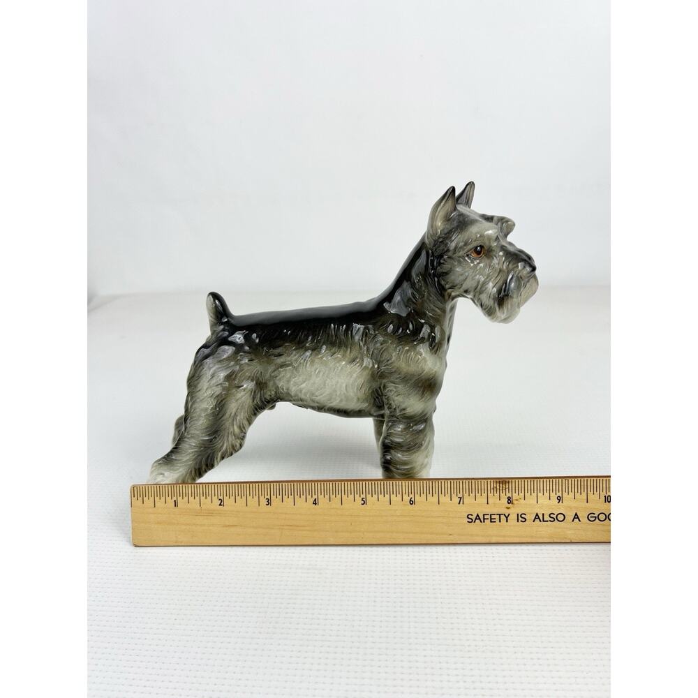 Vintage Shafford Japan Schnauzer Dog Porcelain Figurine 7 in Number 160 Collect - Picture 11 of 13
